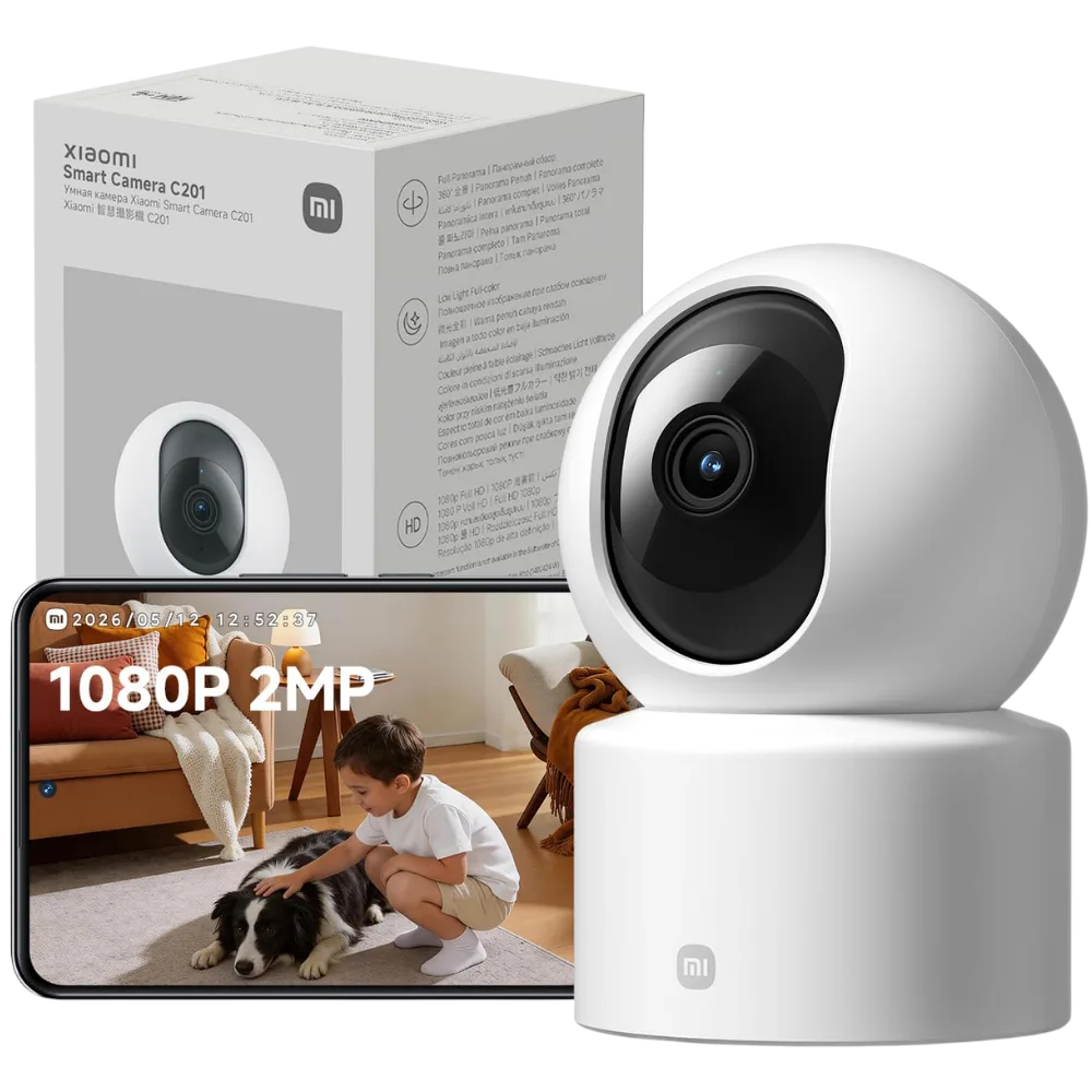 Xiaomi Smart Camera C201 1080p 360° Wi-Fi Security Camera - White